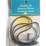 COLLANA  MATITA  QUARZO ROSA